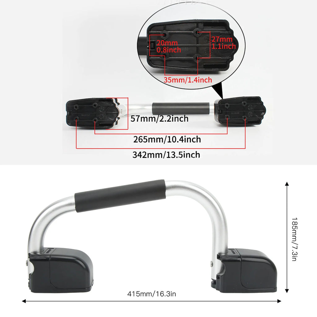 Folding RV Assist Handle with EVA Grip Aluminum Alloy Entry Door Hardware for Caravan Motorhome  - Automotive LED Light