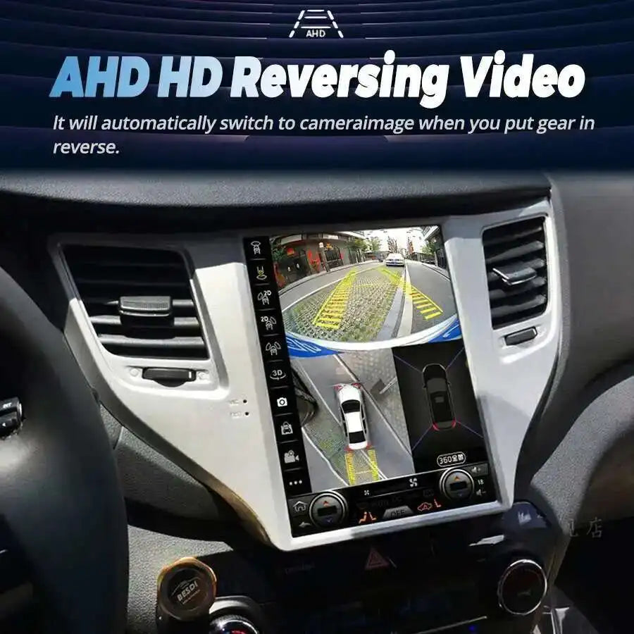 Vertical Screen Car Multimedia GPS Navigation For Hyundai Tucson 2017 Autoradio Bluetooth