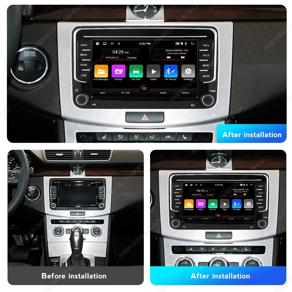Android 2 Din CarPlay Car Radio for VW Volkswagen Skoda Octavia Golf 5 6 Touran Passat B6  | AUTOKITSHOP