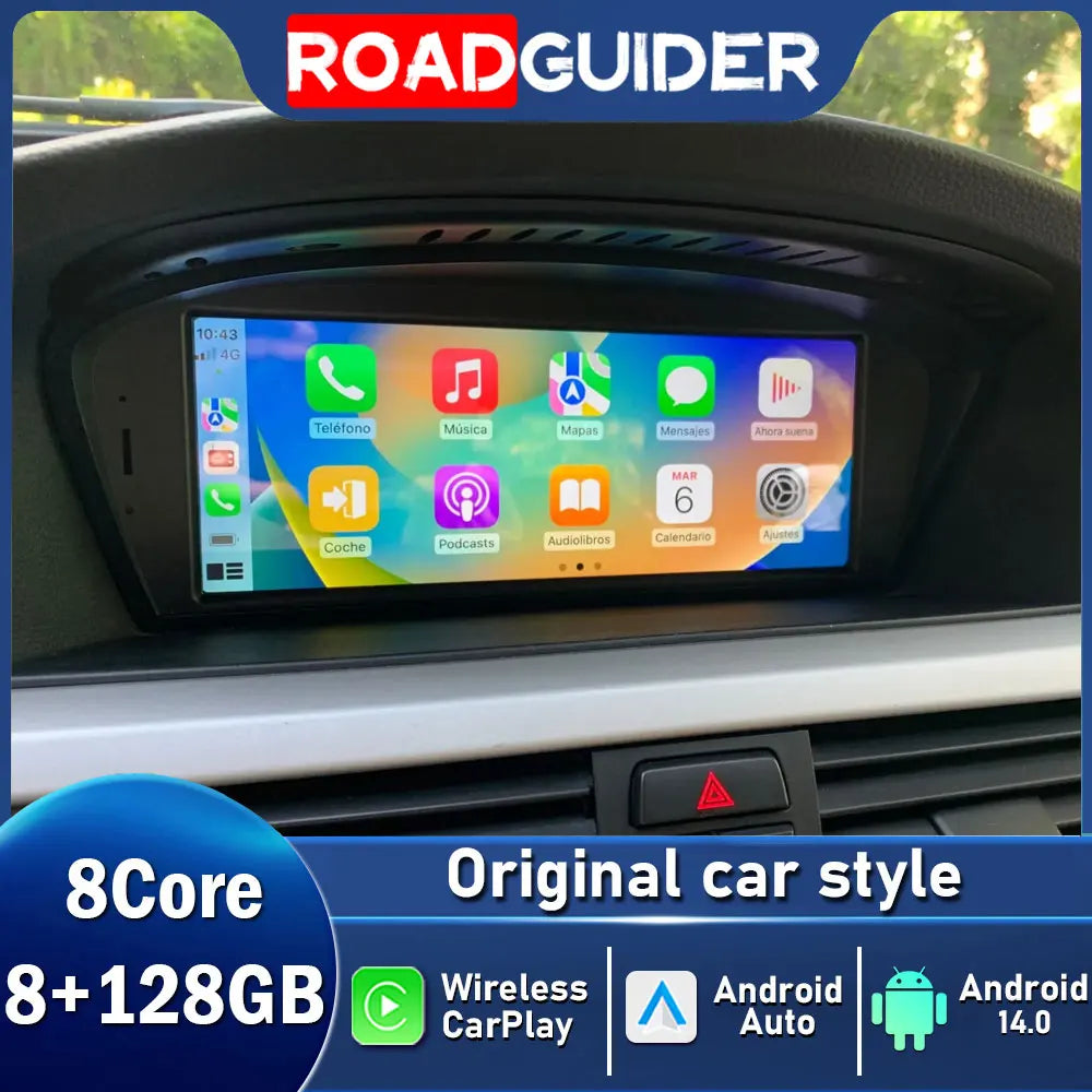 8.8inch Android 14 Car Multimedia Display Screen For BMW 3-5 Series E90 E91 E60 E61 CCC CI