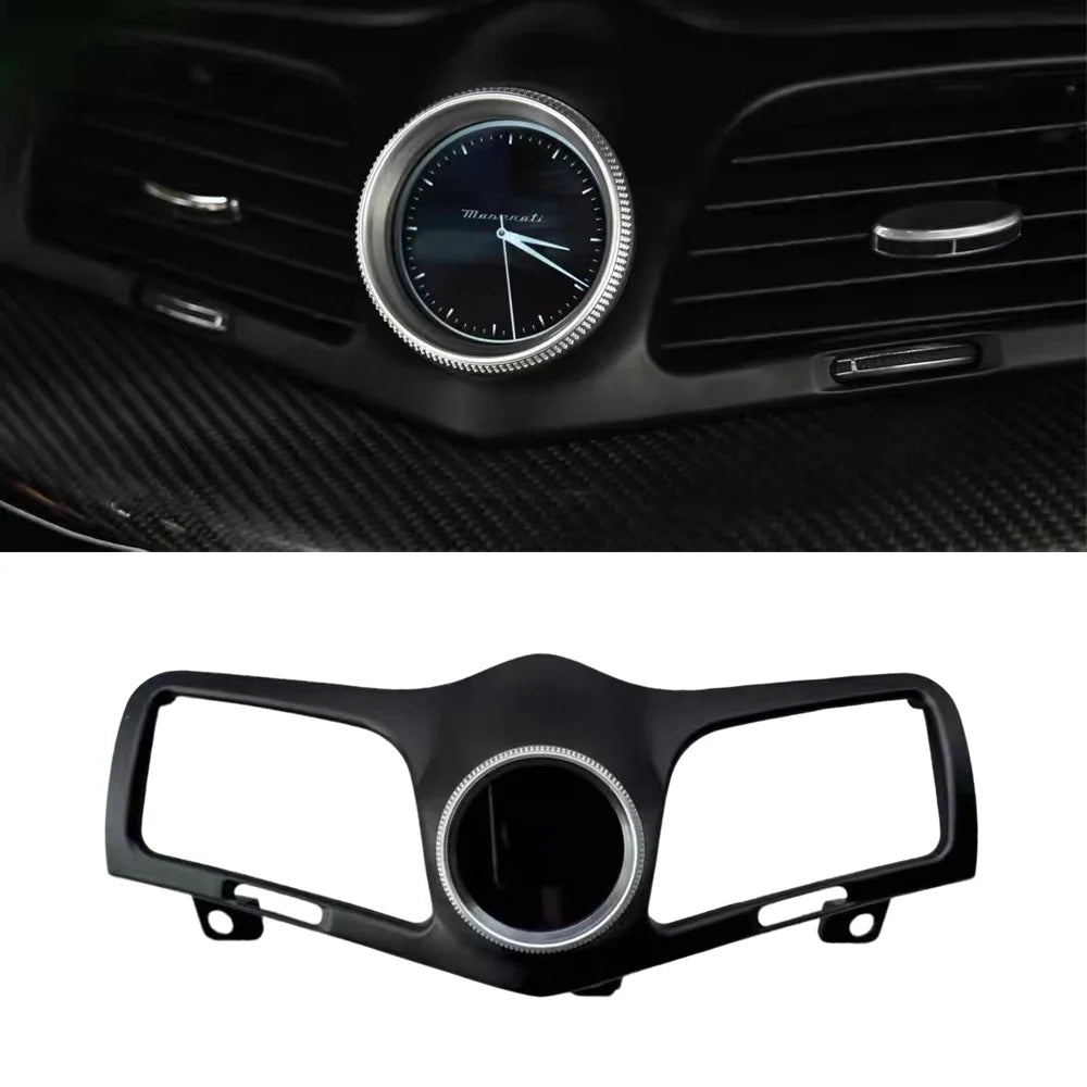 LCD Clock Center Dashboard Air Vent Grille Replacement Panel for Maserati Grancabrio 2010-2019 & Granturismo 2007-2010 -