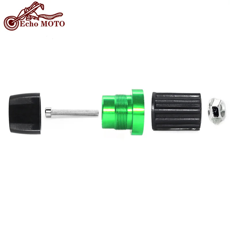 7/8" CNC Motorcycle Accessories Handlebars Bar Ends Grips Slider For Kawasaki ZX10R 2006 2007 20 - Automotive LED Light