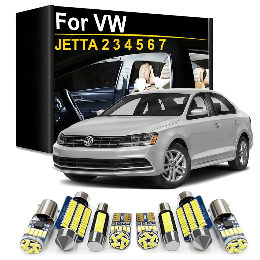 LED Interior Light Kit for Volkswagen VW Jetta 7 6 5 4 MK2 MK3 MK4 MK5 MK6 MK7 1985- 2015 - Canbus Dome Map Door Trun...