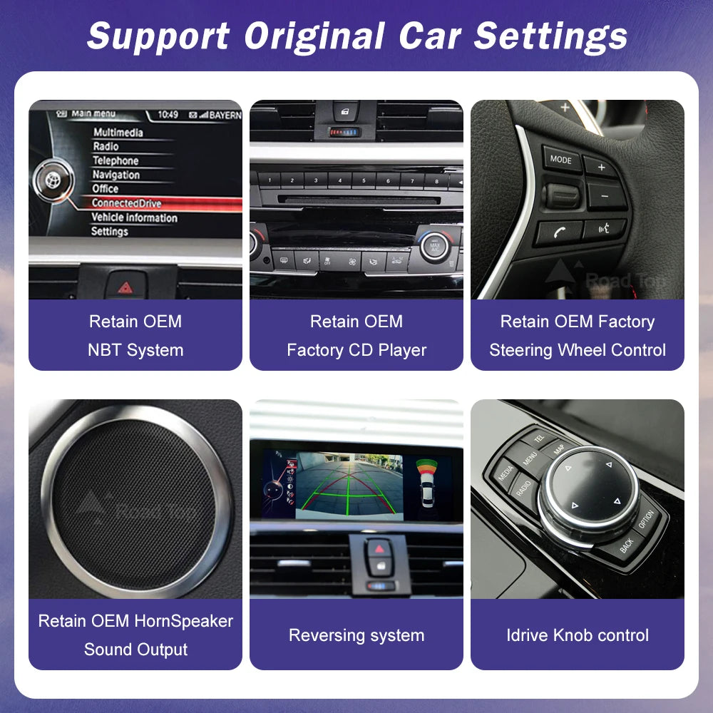 10.25" 12.3" Wireless CarPlay Android Auto 1920*720 Multimedia Display Screen For BMW Seri | AUTOKITSHOP