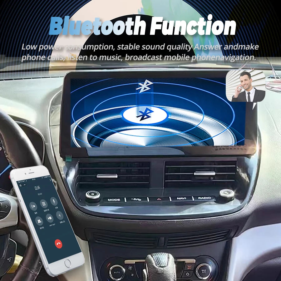 256GB 12.3inch Android Screen For Ford Kuga C-Max C Max Escape 2012-2019 Car Radio Multime