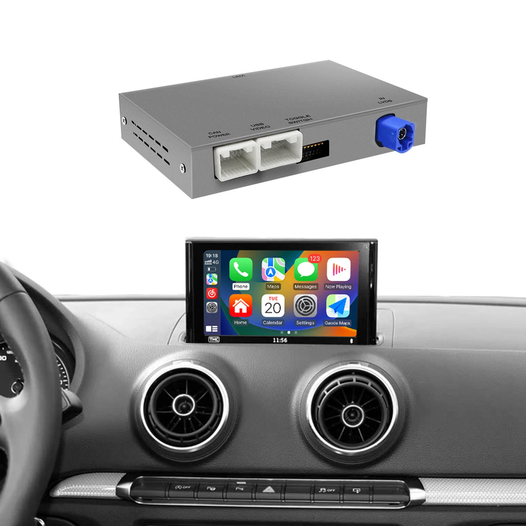 Wireless CarPlay for Audi, automatic Android interface for Audi A3, 8V, Q2, 8P, 2013-2018,