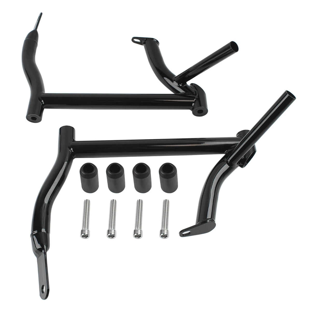 Motorcycle Black Saddlebag Guard Rails Bag Guards For Harley Road Glide Street Glide Road King E - Automotive LED Light