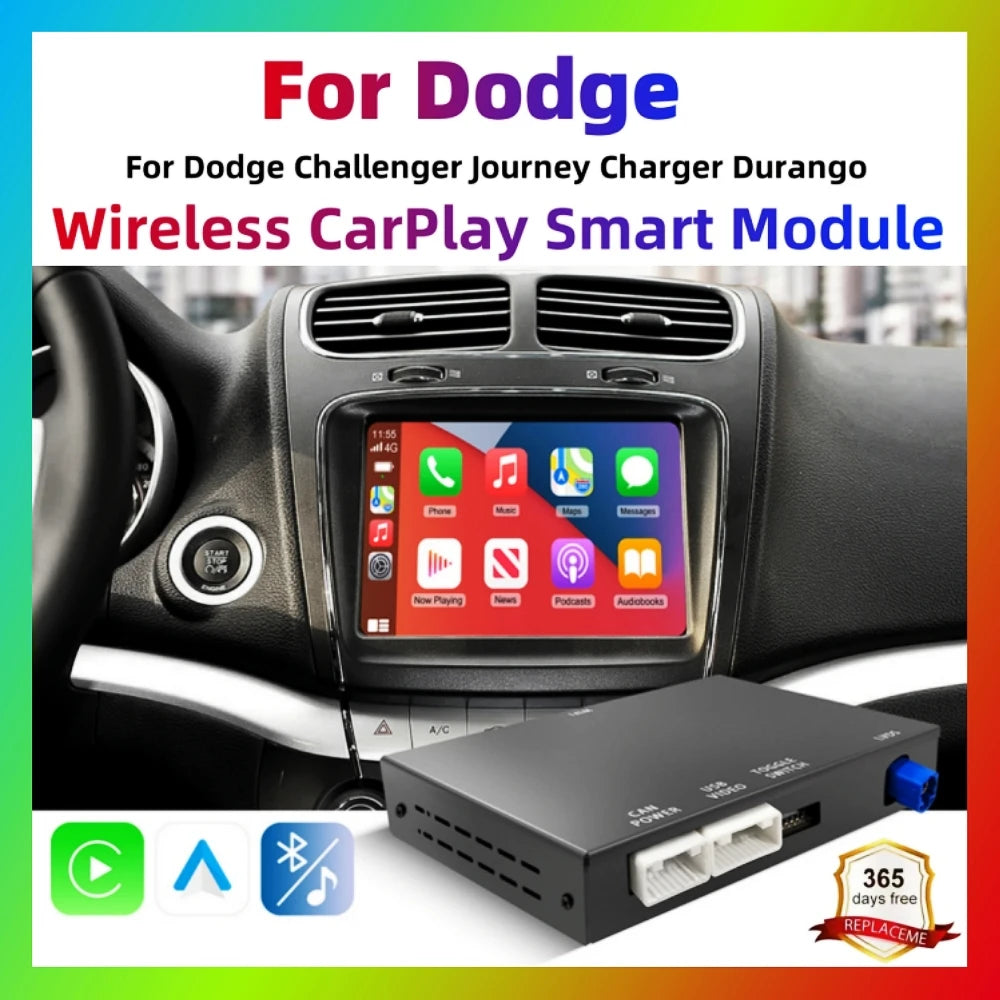 Wireless CarPlay Android Auto Retrofit Kit Decoder Box For Dodge Challenger Journey Charge | AUTOKITSHOP