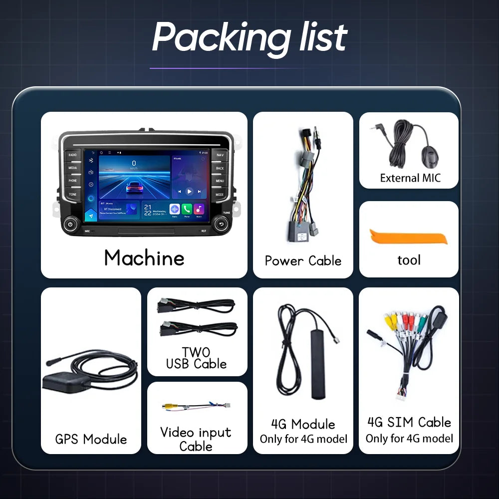 Android Car Radio Stereo GPS For VW Volkswagen Skoda Octavia Golf 5 6 Touran Passat B6 Pol