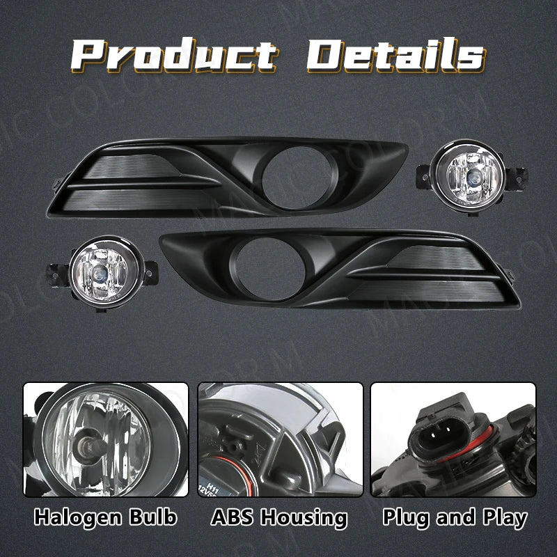 LED Fog Lamps For Nissan Sylphy Sentra Bluebird 2013 2014 2015 Daytime Running Lights Fron | AUTOKITSHOP