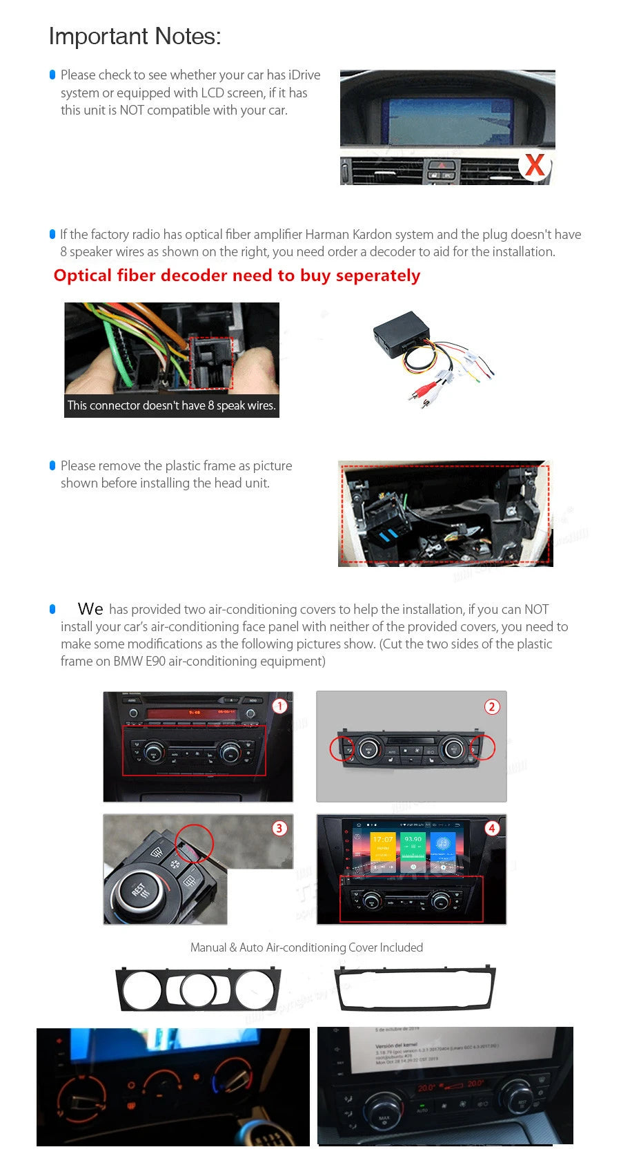 LED Interior Light Kit for BMW E93 E90 E92 - Canbus Error-Free Interior Bulbs