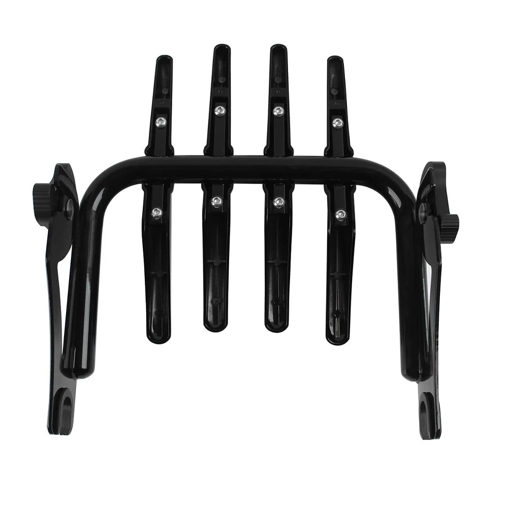 Black Stealth Luggage Rack for Harley Electra Street Glide Road King FLHX FLHT Ultra Limited 200 - Automotive LED Light
