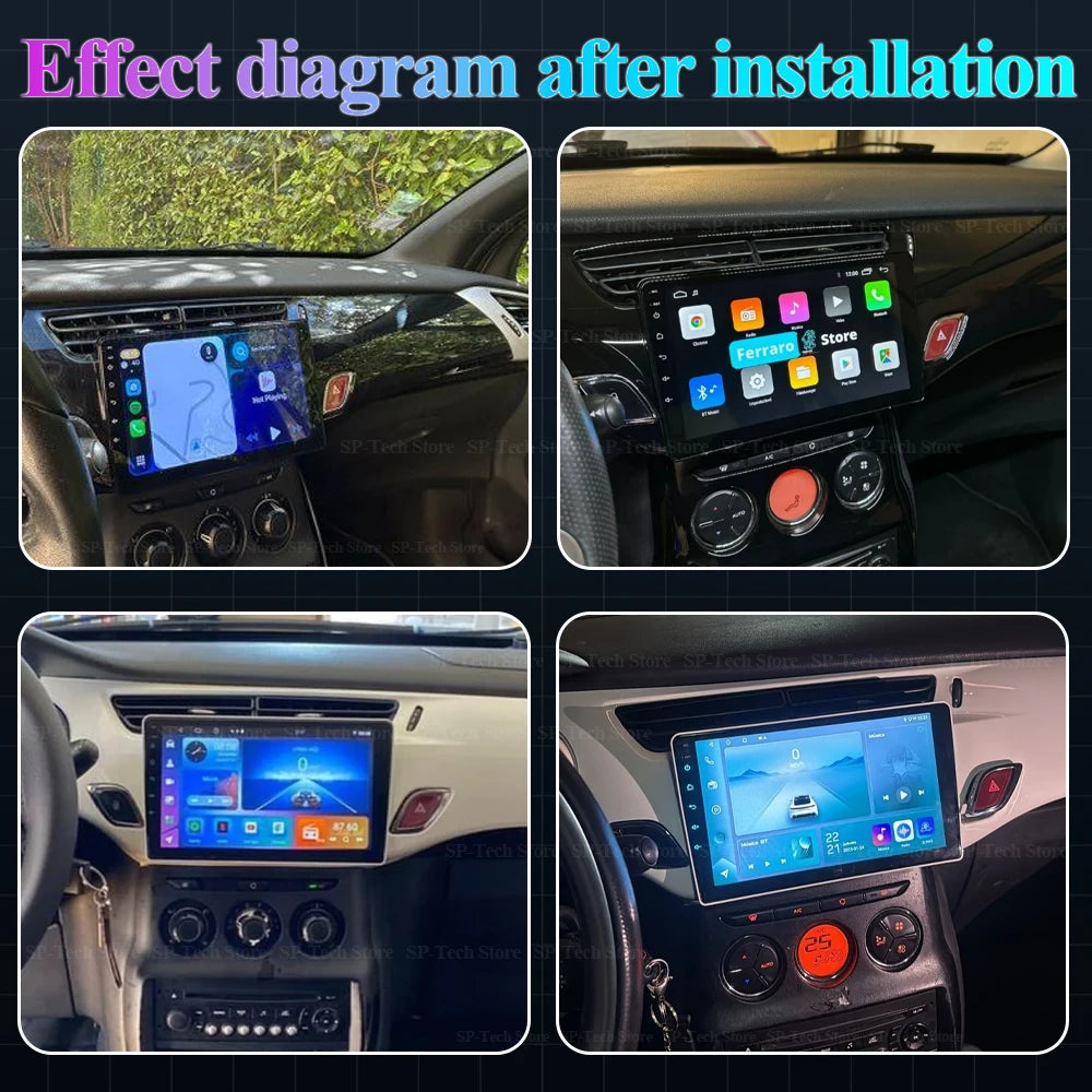 Android Auto Carplay For Citroen C3 Ds3 For Citroen C3 Ds3 2010 - 2016 Car Radio Video Mul | AUTOKITSHOP