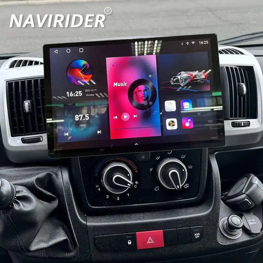 13.3Inch 2K Screen Android Car Multimedia Video Player For Fiat Ducato Peugeot Boxer Citro