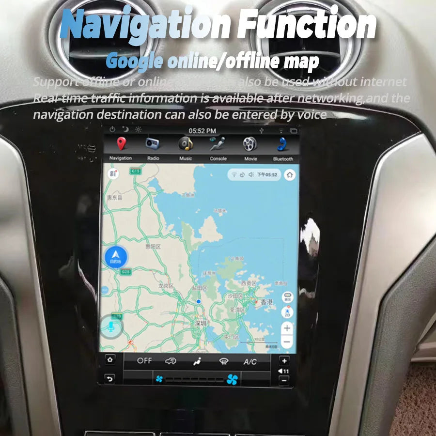 9.7inch Android 15 Car Radio Multimedia Video Player For Ford Mondeo 2010-2013 Navigation