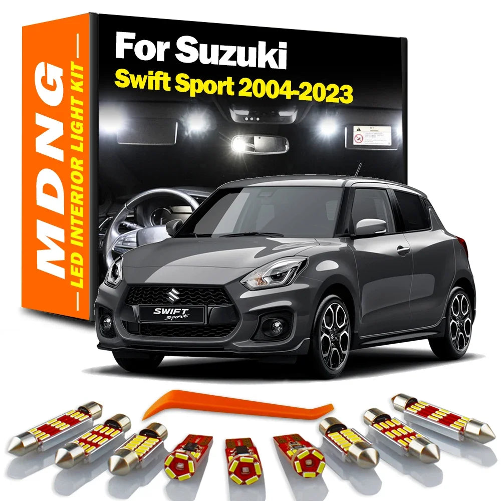 LED Interior Light Kit for Suzuki Swift Sport 2004- 2018 - Canbus Dome Map Door Trunk Bulbs | AUTOKITSHOP