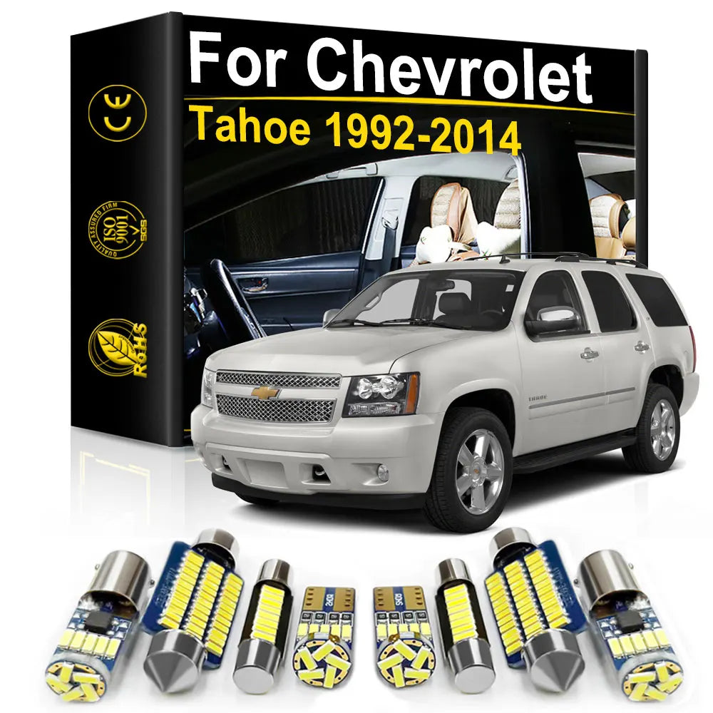 LED Interior Light Kit for Chevrolet Chevy Tahoe 1992-2000 - Canbus Dome Map Door Trunk Bulbs | AUTOKITSHOP