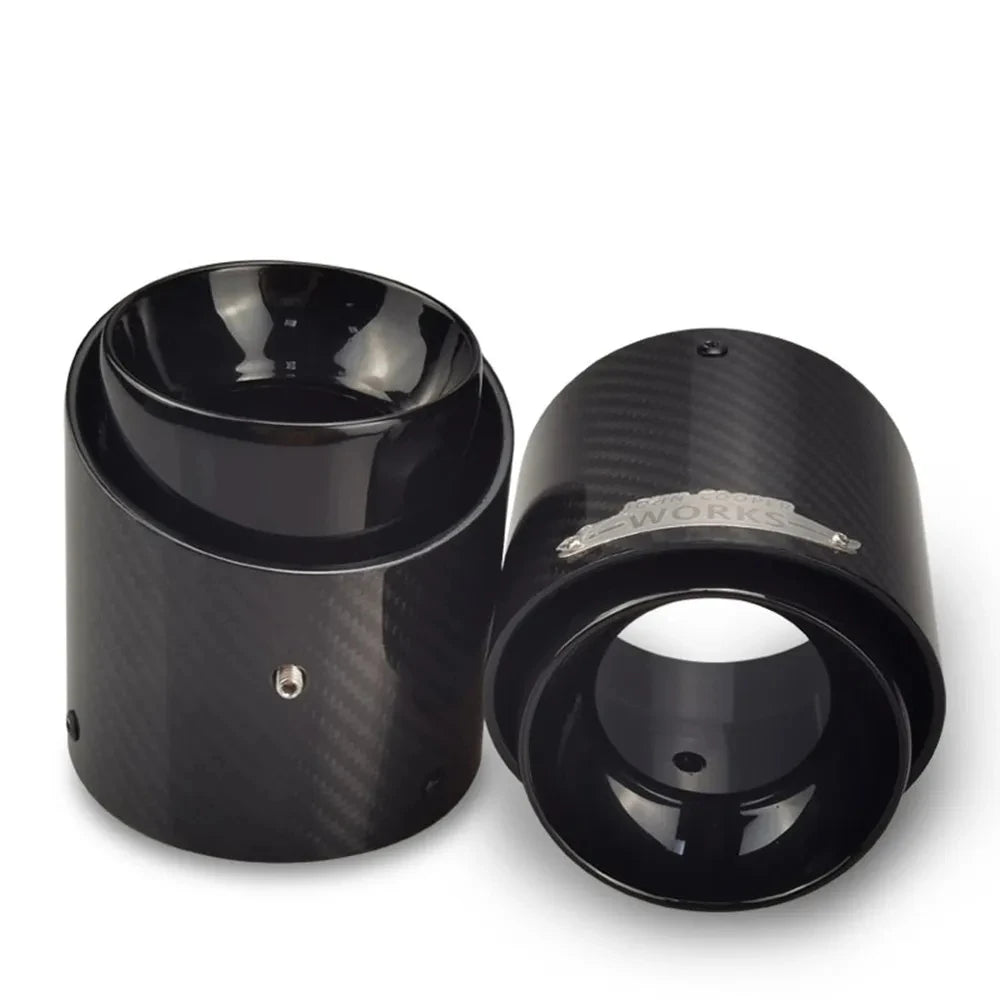 1 Pcs Top Quality Carbon Exhaust Muffler Tips For MINI Cooper S R55 R56 R57 R58  for MINI F60 F56 R61 - Automotive LED L