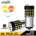 TOAUTO 2PCS P21 LED Light Car BA15S BAU15S BAY15D P21W PY21W Signal Light Additional Brake