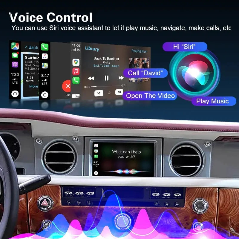 Wireless ios Carplay For Rolls Royce Phantom CCC 2006-2012 with Android Auto Airplay Car P