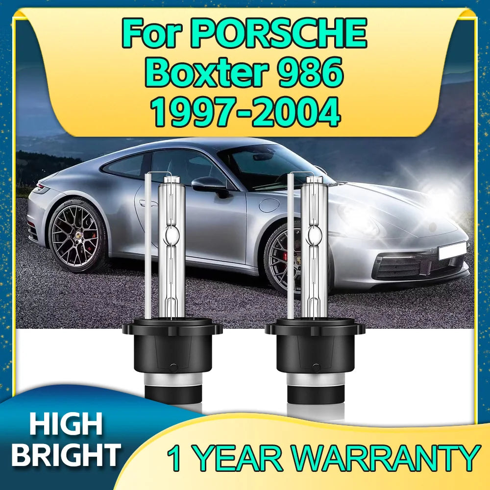 Car HID XenonD2S Headlight 35W Super Bright 6000K For PORSCHE Boxter 986 1997 1998 1999 20