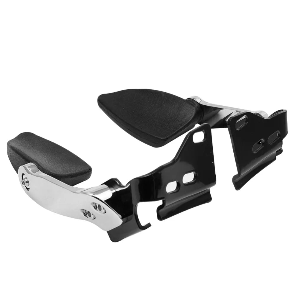Black Rear Passenger Adjust Stealth Armrests For Harley Touring Electra Street Glide Road King C - Automotive LED Light