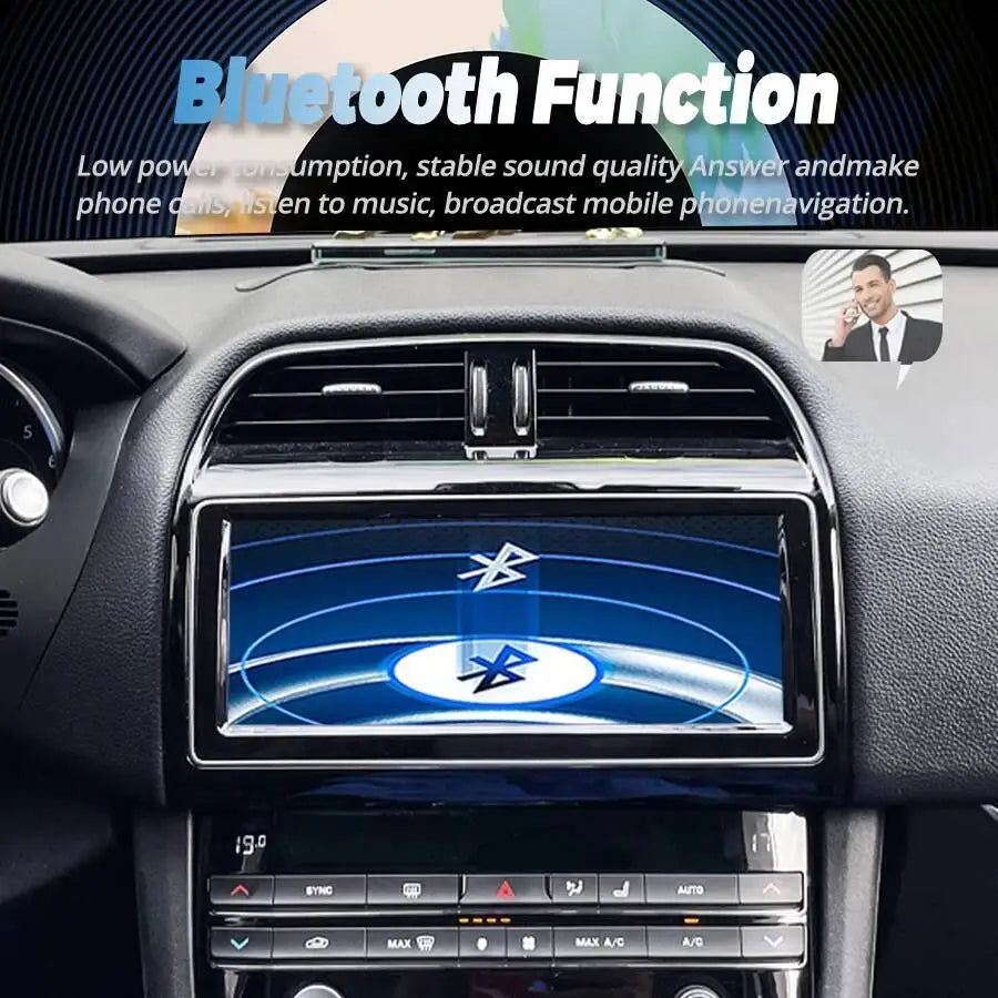 Android 15 10.25'' Car multimedia video player HU DSP Carplay QLED Screen For Jaguar XE F