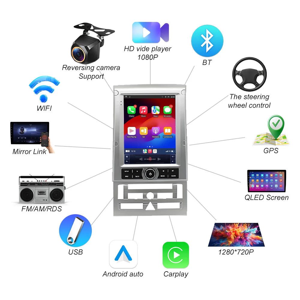 9.7 Inch Android 16 For Peugeot 407 2004-2011 Wireless Carplay Stereo Multimedia Player Gp | AUTOKITSHOP