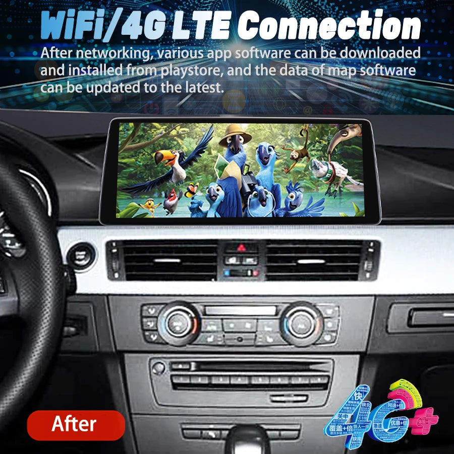 12.8inch Wireless BT Navirider Stereo DSP AHD Screen For BMW 3 Series E92 2006-2015 Car Ra