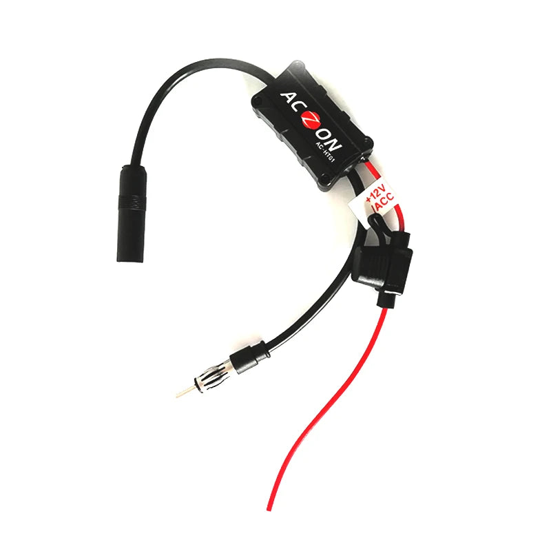 Car SUV Stereo Antenna FM AM Radio Signal Amplifier Booster AMP Strengthen 12VDC