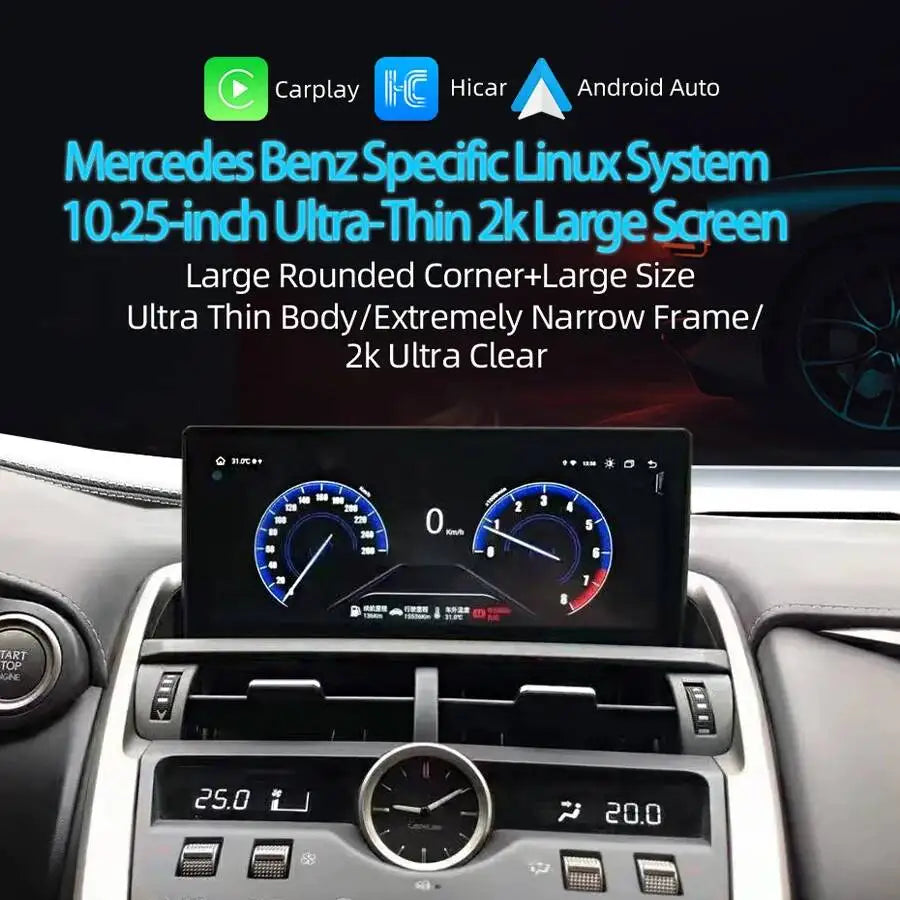 10.25inch Linux For Lexus Ct CT200 CT200h 2011-2019 Car Radio Multimedia Video Player Scre