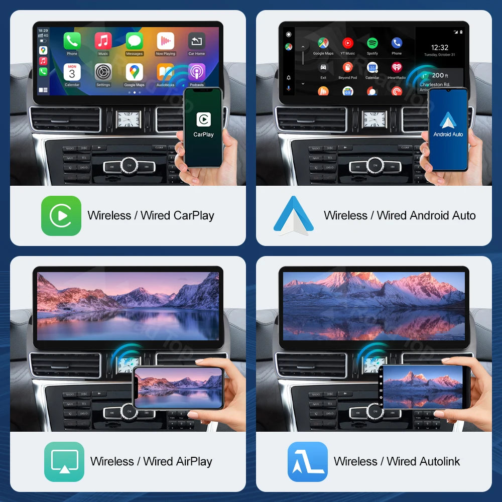 CN 12.3'' Multimedia Display For Benz ML W166 GL X166 GLE GLS NTG4.5 4.7 Touch Screen Wire | AUTOKITSHOP