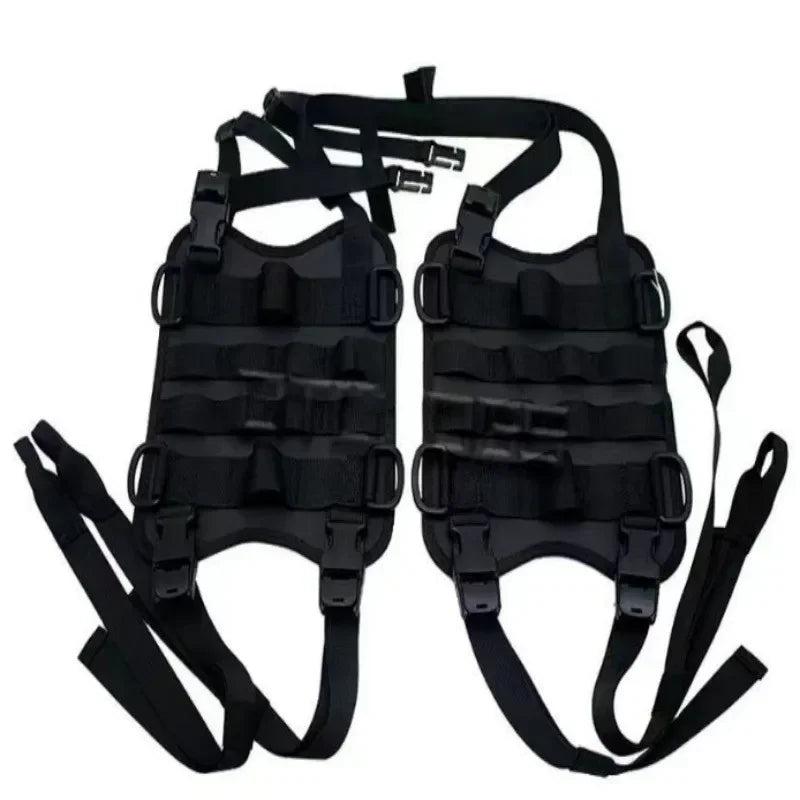 Motorbike Fuel Tank Side Bag Universal Mounting Base Front Load Saddle Bag Hanging Base for Moto - Automotive LED Light