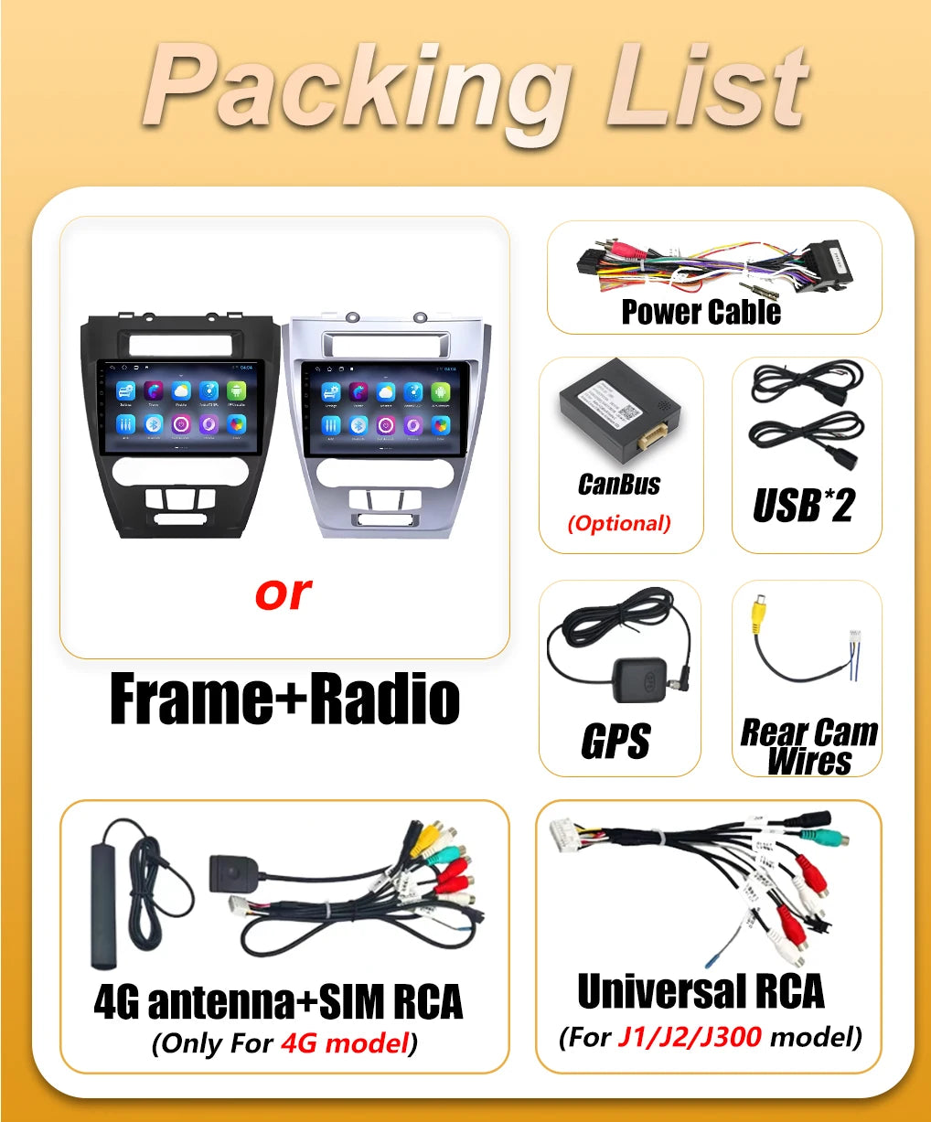 Android 16 Carplay Car Radio For Ford Mondeo North America Version 2009 2010 2011 2012 Vid | AUTOKITSHOP