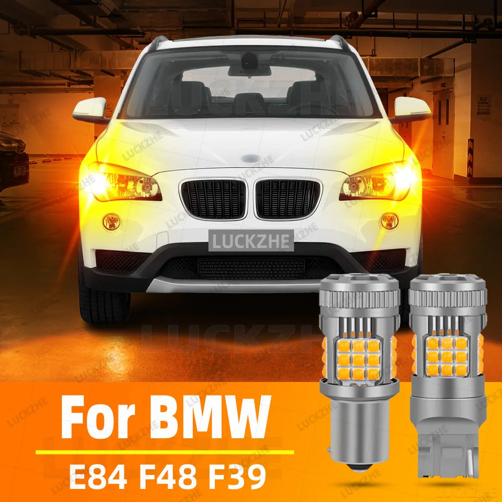 LED Interior Light Kit for BMW X1 E84 F48 X2 F39 Accessories Yellow Indicator Lamp Blinker Bulb 2009-2023 - Canbus Do...