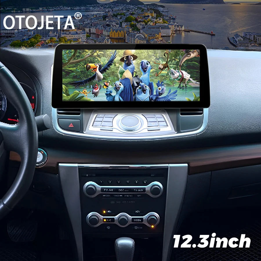 Multimedia Carplay Head Unit 12.3inch Wide Screen Car Video Player Radio Stereo For Nissan