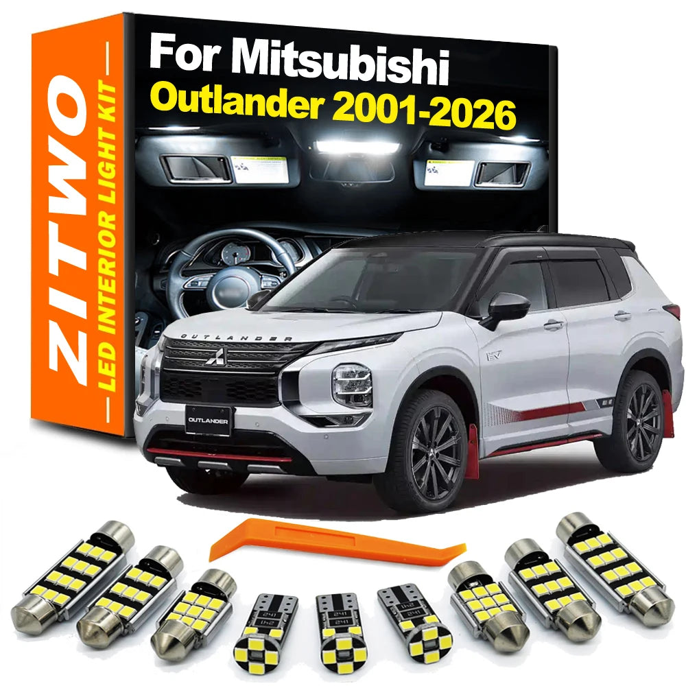 Auto LED Bulb Interior Dome Map Light Kit For Mitsubishi Outlander 1 2 3 4 I II  for Mitsubishi 2001-2020 - Canbus LED C