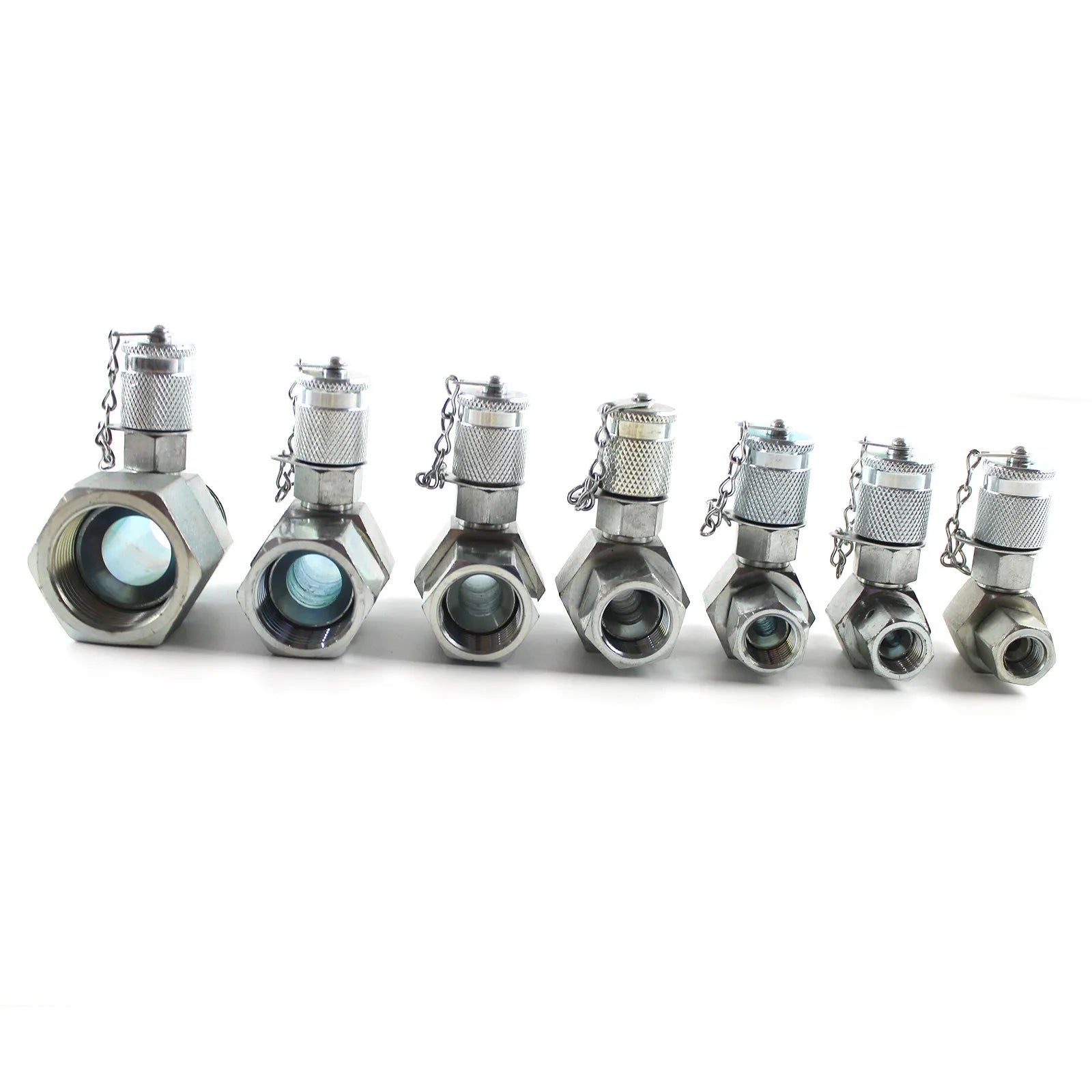 7x/set Hydraulic Swivel Run tees JIC 37° Series Test Coupling Point 1-5/16, 1-1/16, 7/8, 3