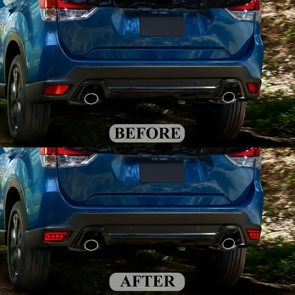 For Subaru Forester 2019 2020 2021 2022 2023 Car LED Rear Bumper Reflector Light Tail Sequ | AUTOKITSHOP