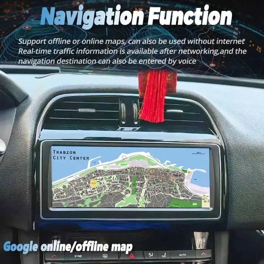 10.25" Screen Android 15 Car Radio For Jaguar XE XEL F-PACE 2016-2019 GPS Navi Stereo Carp | AUTOKITSHOP