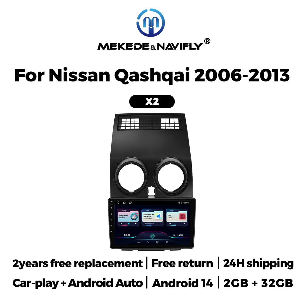 9inch Autoradio For Nissan Qashqai J10 2006 -2010 2011 2012 2013 Car Radio Car intelligent