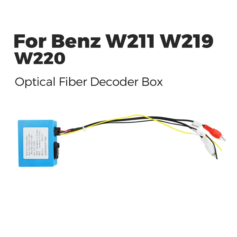 Optical Fiber Decoder BOX for Mercedes Benz W211 W219 W220 W171 CLS SLK Head Unit Sound Ou | AUTOKITSHOP