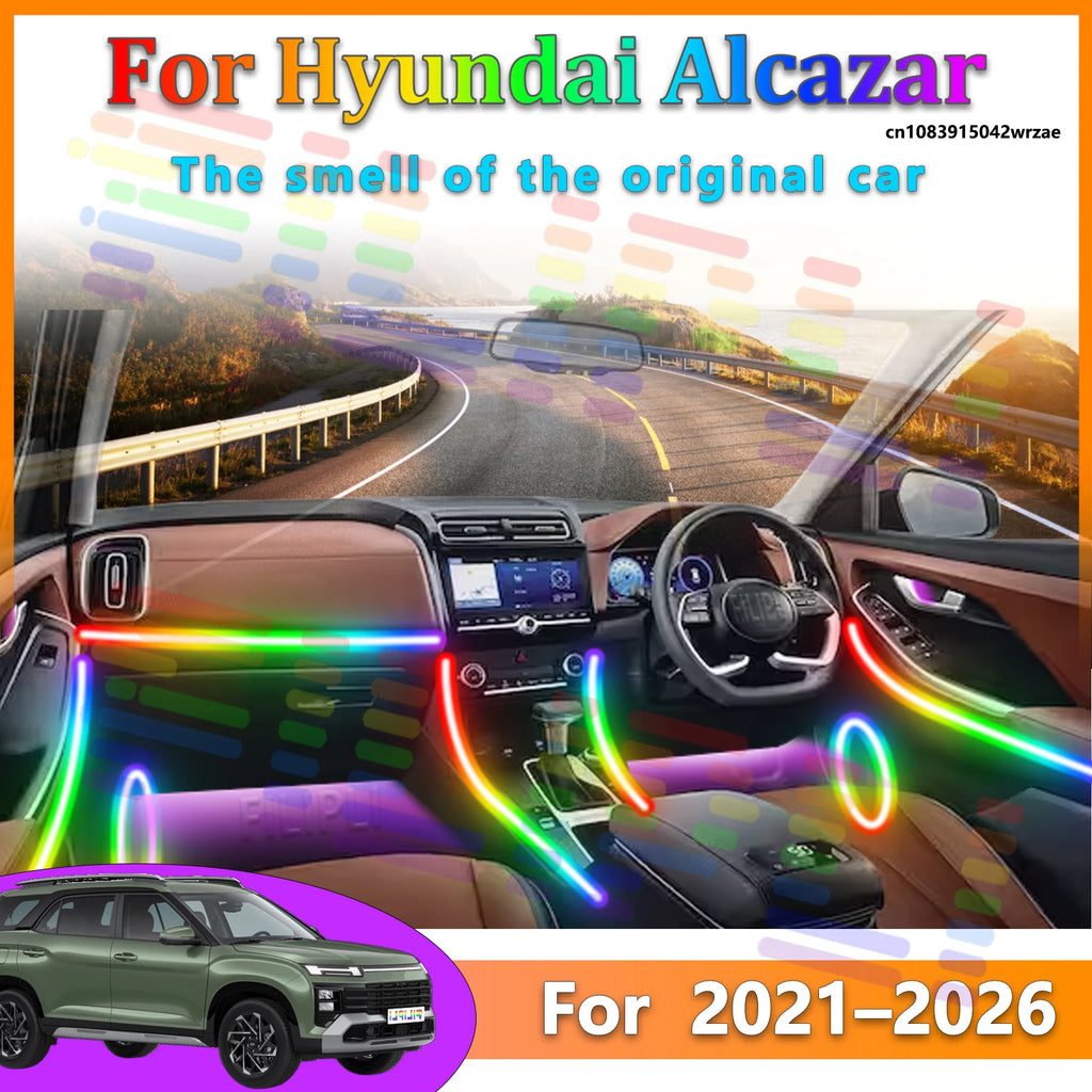 64 RGB - Neon Strip - for Hyundai SU2 - App Control - Car Interior Lighting | AUTOKITSHOP