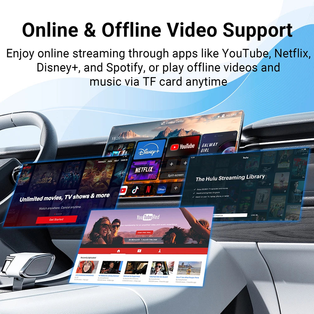 Ai Box Wireless Carplay Android Auto Adapter Android 13 Play Store Netflix Youtube Video B