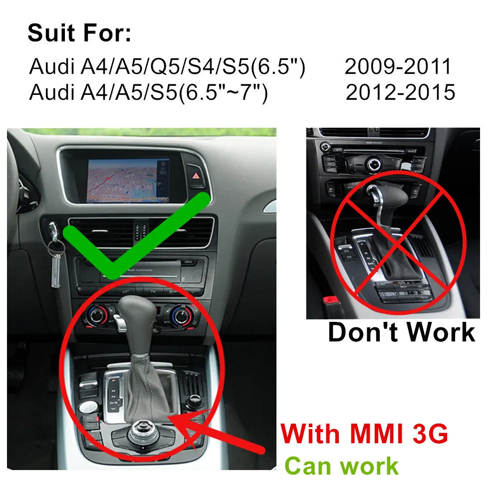 CARABC Wireless CarPlay Android Auto Adapter Mirror Link AirPlay Bluetooth GPS Navigation