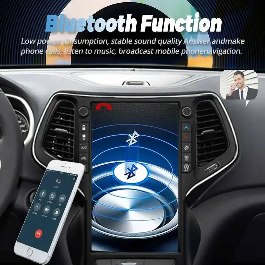 13.6inch Android Screen Car Radio For Jeep Cherokee 2014-2021 GPS Nivigation Carplay Car M | AUTOKITSHOP