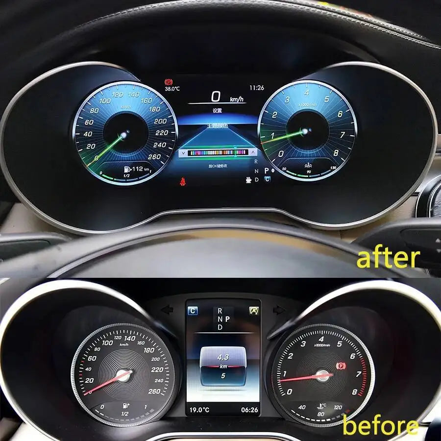 LCD Car Digital Cluster Instrument CockPit Upgrade Smart Cluster 12.3 Inch For Mercedes Be
