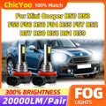 60W CSP Chips LED Fog Lights 20000LM Canbus Fog Lamps For Mini Cooper R50 R53 F55 F56 R56