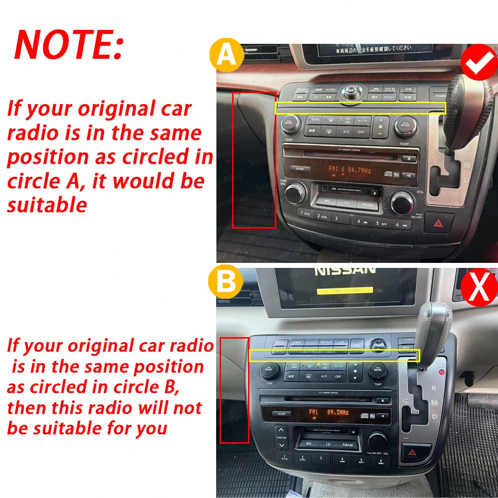 Android 16 For Nissan Elgrand E51 2002-2010 Multimedia Video Player Wireless Android Auto  | AUTOKITSHOP
