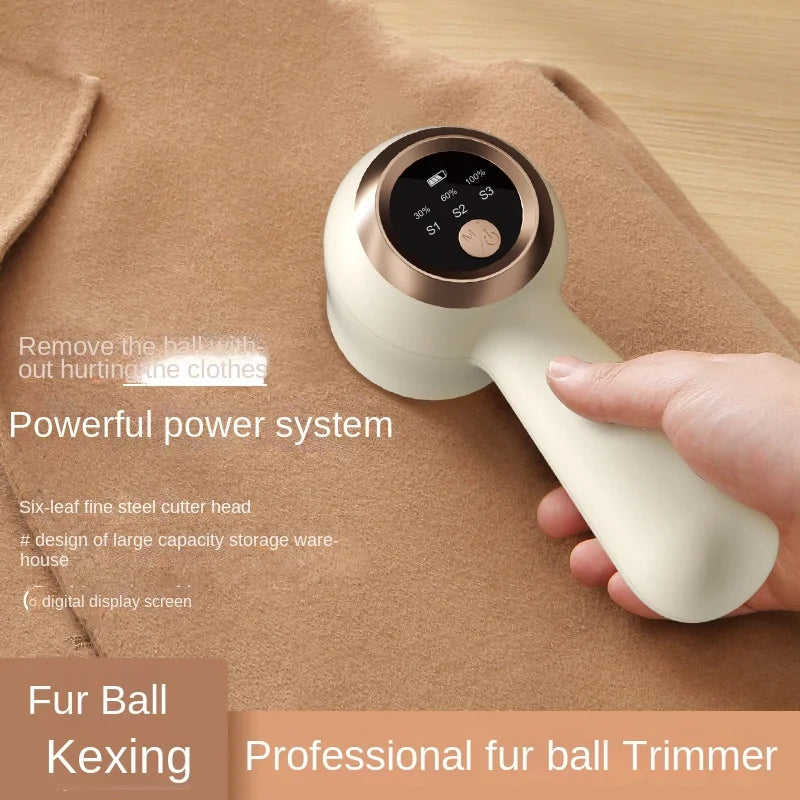 Electric Lint Remover 3rd Gear Rechargable Cloth Fabric Shaver Fluff Pellet Remove Machine Sweat - Automotive LED Light